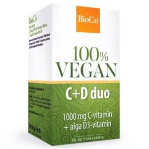 Bioco 100% VEGAN C+D Duo C 1000mg + Alga D3-vitamin Retard filmtabletta 90db