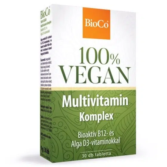 Bioco 100% VEGAN Multivitamin Komplex tabletta 30db Bioco 100% VEGAN Multivitamin Komplex tabletta 30db
