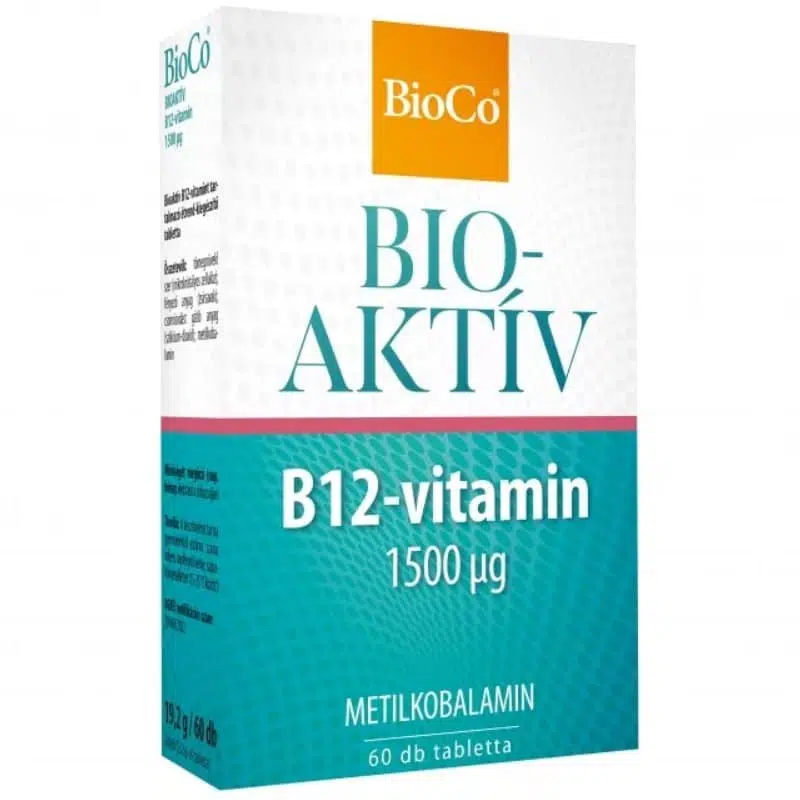 BioCo Bioaktív B12-vitamin 1500mcg tabletta 60 db BioCo Bioaktív B12-vitamin 1500mcg tabletta 60 db