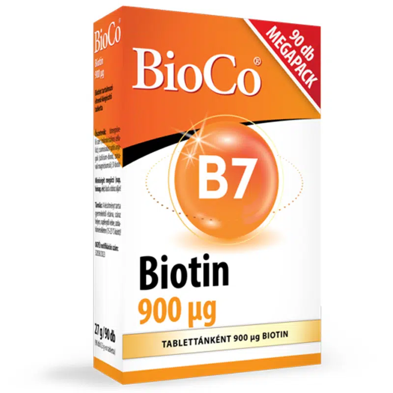 Bioco B7 Biotin 900 mcg tabletta MEGAPACK 90db Bioco B7 Biotin 900 mcg tabletta MEGAPACK 90db