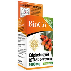 BioCo C vitamin 1000mg csipkebogyóval retard 100db családi csomag