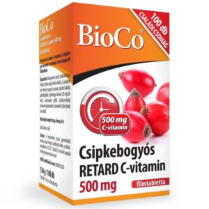 BioCo C vitamin csipkebogyóval retard 500mg filmtabletta 100db