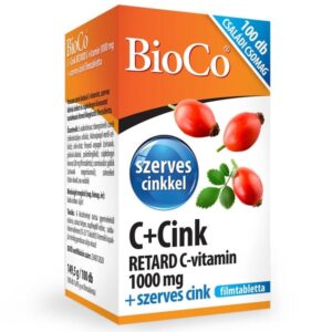 BioCo C+Cink Retard C-vitamin1000mg+Cink családi csomag 100 db