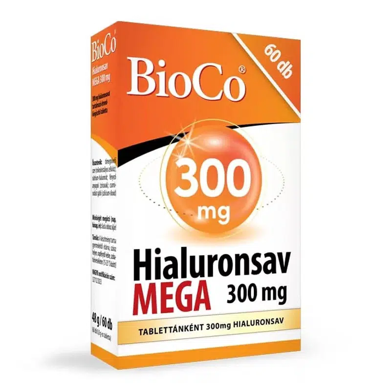 Bioco Hialuronsav MEGA 300 mg tabletta 60db Bioco Hialuronsav MEGA 300 mg tabletta 60db