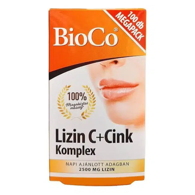 Bioco LIZIN C+Cink Komplex tabletta Megapack 100 db Bioco LIZIN C+Cink Komplex tabletta Megapack 100 db