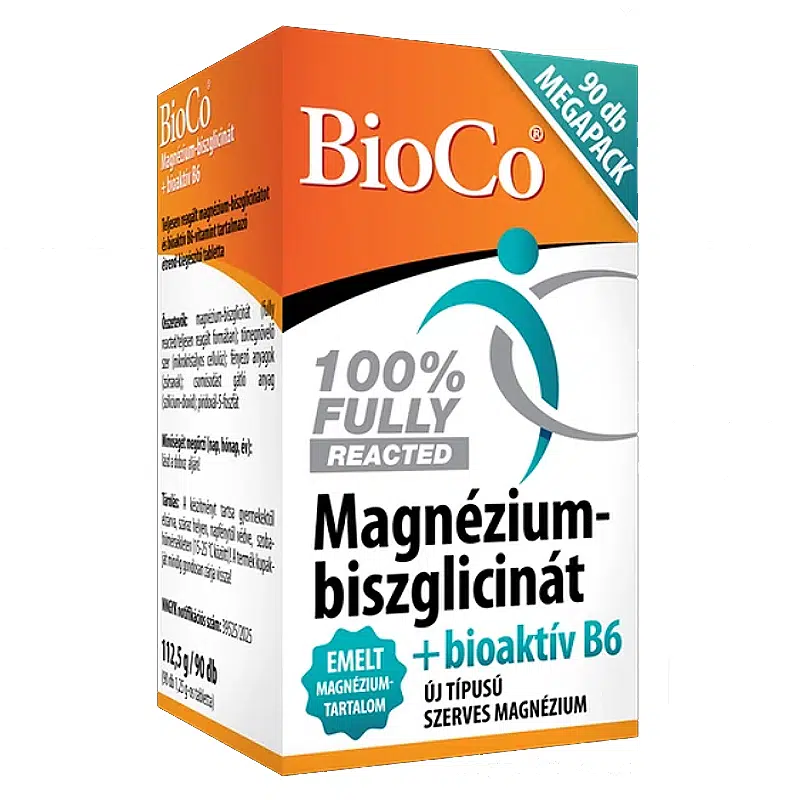 Bioco Magnézium-biszglicinát + bioaktív B6 Megapack tabletta 90 db Bioco Magnézium-biszglicinát + bioaktív B6 Megapack tabletta 90 db