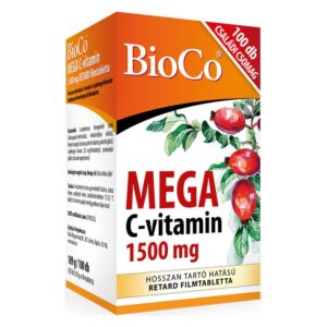 Bioco mega c-vitamin 1500mg RETARD filmtabletta 100db