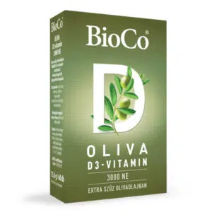 BioCo OLIVA D3-vitamin 3000NE lágyzselatin kapszula 60db