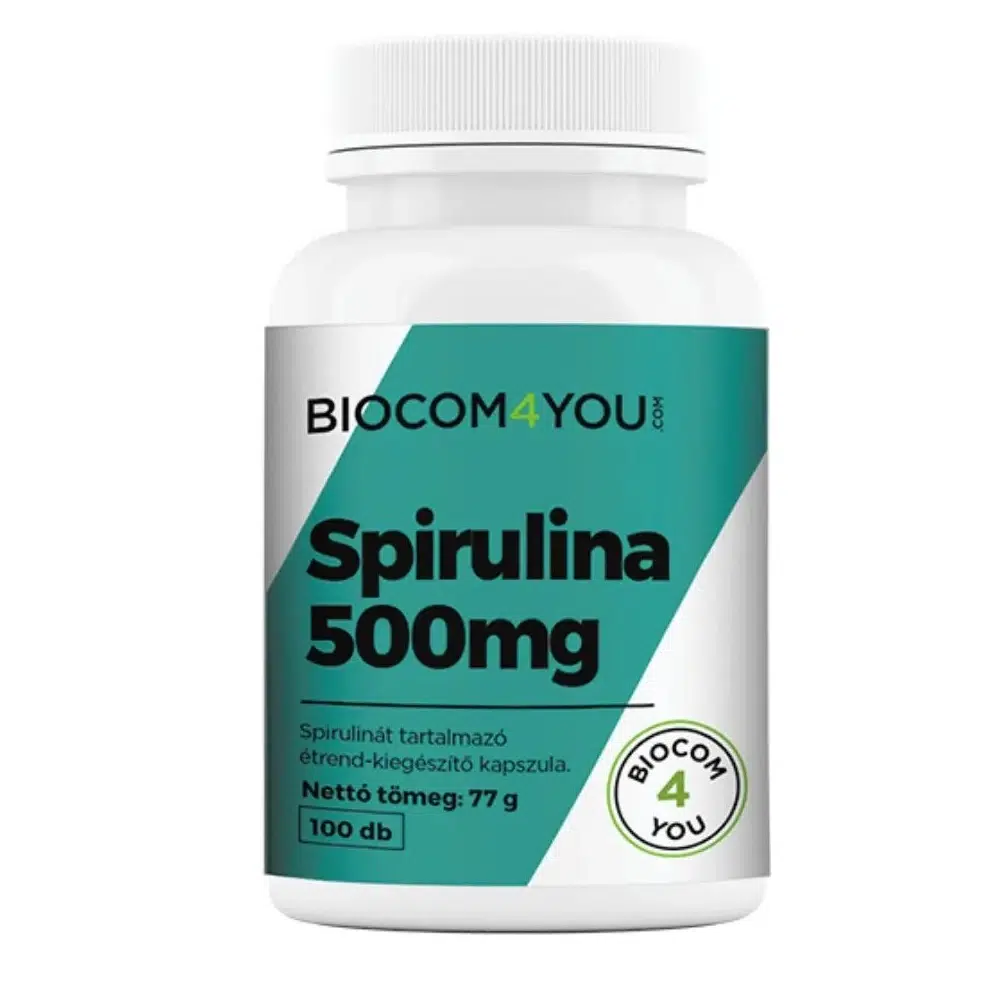 Biocom4You Spirulina (SPIRULINA ALGA) 100 kapszula Biocom4You Spirulina (SPIRULINA ALGA) 100 kapszula