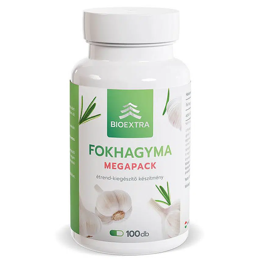 Bioextra fokhagyma kapszula megapack 100 db Bioextra fokhagyma kapszula megapack 100 db