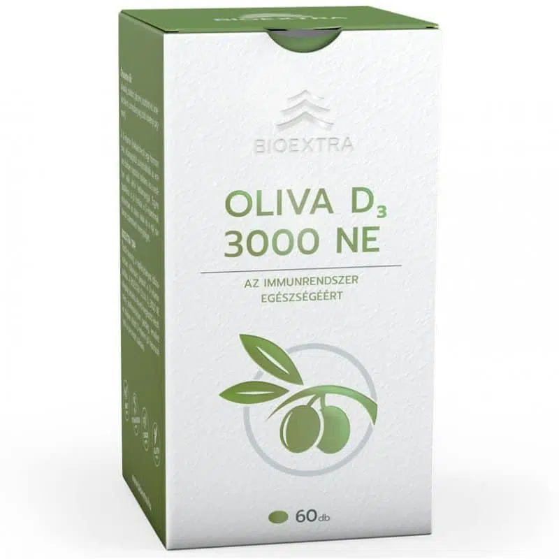 Bioextra Oliva D3-vitamin 3000 NE - 60 db Bioextra Oliva D3-vitamin 3000 NE - 60 db
