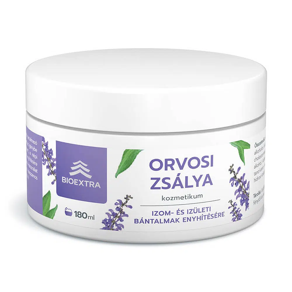 Bioextra orvosi zsálya bedörzsölő krém 180ml Bioextra orvosi zsálya bedörzsölő krém 180ml