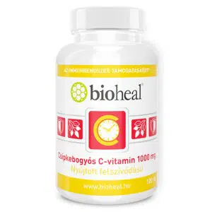 Bioheal C-vitamin 1000mg + csipkebogyó tabletta nyújtott felszívóással filmtabletta 120db