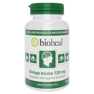 Bioheal ginkgo biloba 120mg + szagtalan fokhagyma kivonattal kapszula 70db