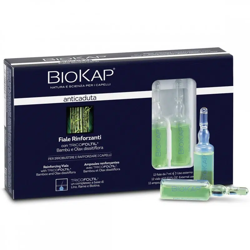 Biokap Anticaduta Hajhullás elleni Erősítő fiolák 12x7ml Biokap Anticaduta Hajhullás elleni Erősítő fiolák 12x7ml