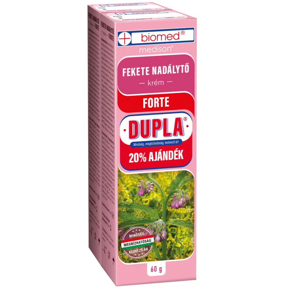 Biomed feketenadálytő krém forte dupla 60+60 g Biomed feketenadálytő krém forte dupla 60+60 g