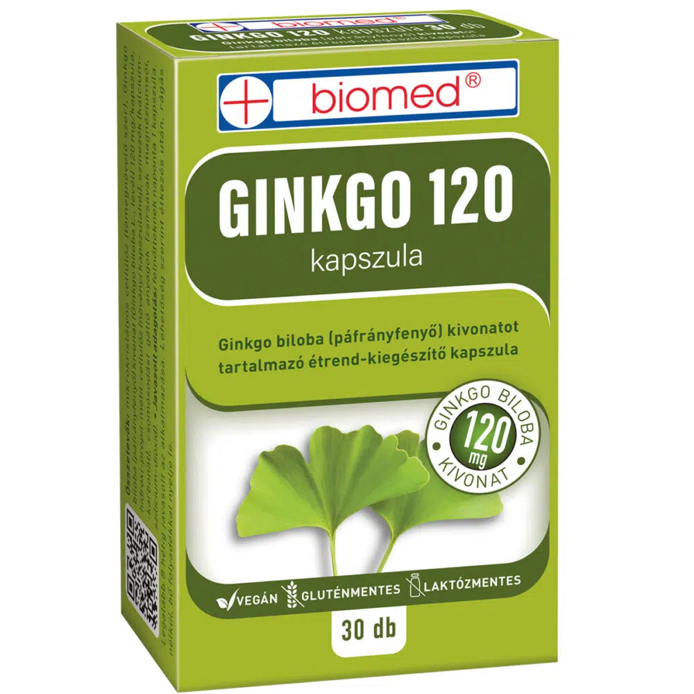 Biomed Ginkgo 120 kapszula 30 db Biomed Ginkgo 120 kapszula 30 db