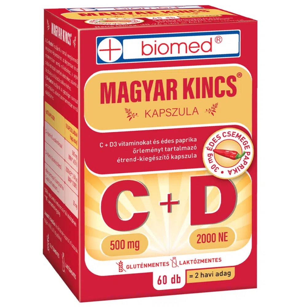Biomed Magyar Kincs C+D vitamin kapszula 60 db Biomed Magyar Kincs C+D vitamin kapszula 60 db