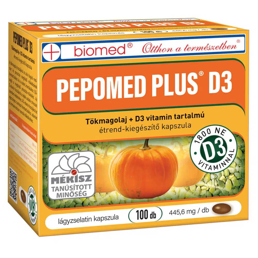 Biomed pepomed plus D3-vitamin kapszula 100 db Biomed pepomed plus D3-vitamin kapszula 100 db
