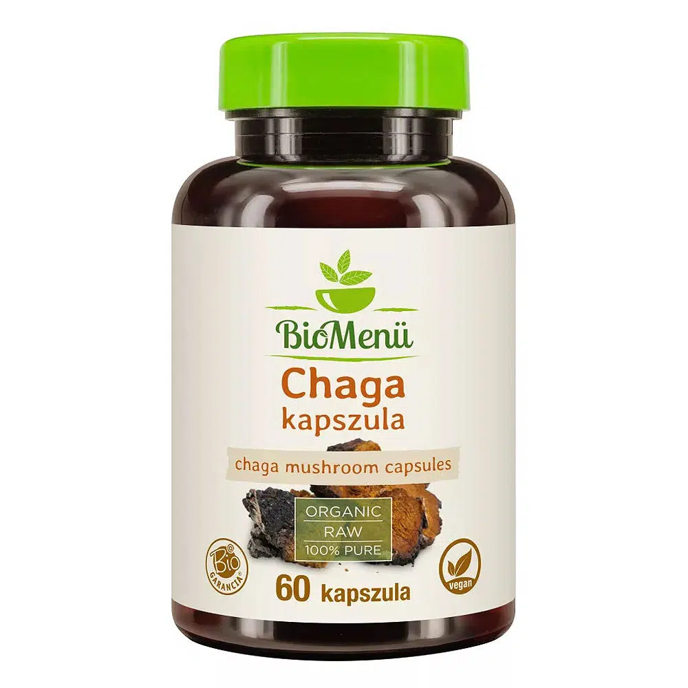BioMenü Bio Chaga kapszula 60db BioMenü Bio Chaga kapszula 60db