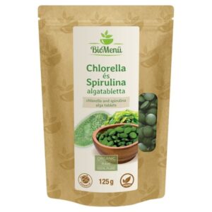 Biomenü Bio CHLORELLA és SPIRULINA 125 g 500 mg-os tabletta
