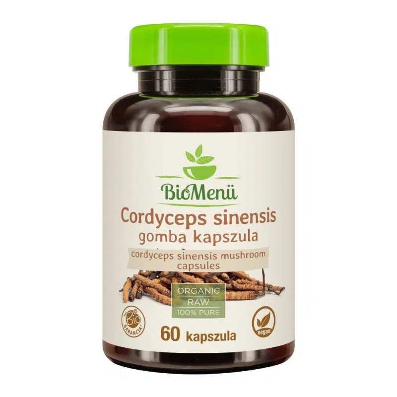 Biomenü Bio Cordyceps sinensis gomba kapszula 60 db Biomenü Bio Cordyceps sinensis gomba kapszula 60 db