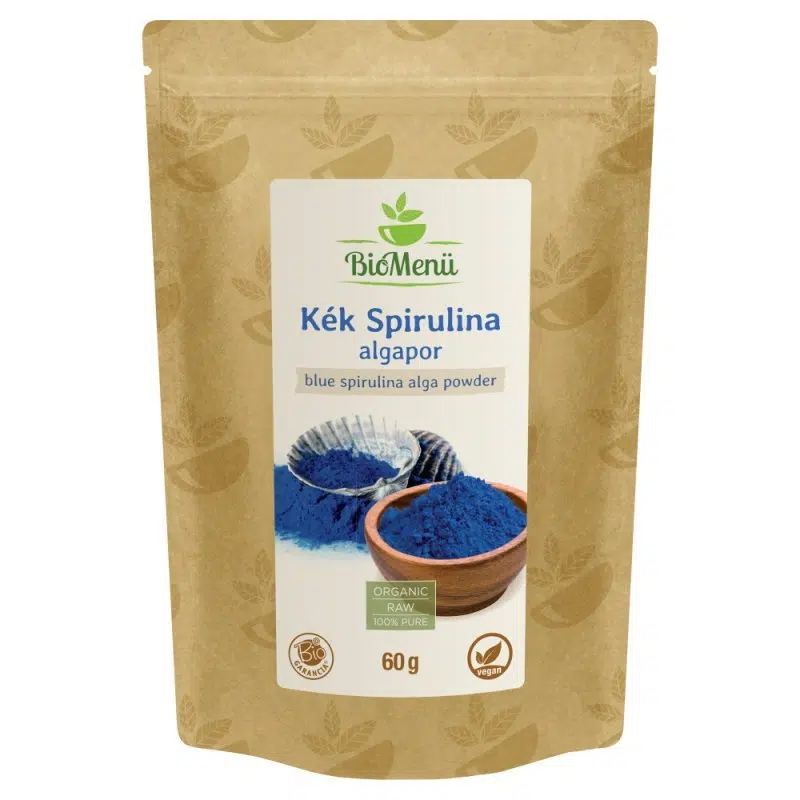 Biomenü bio KÉK spirulina alga POR 60 g Biomenü bio KÉK spirulina alga POR 60 g