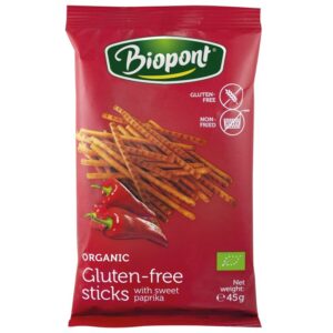 Biopont Gluténmentes sóspálcika, paprikás 45g