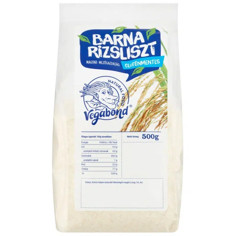 Biopont Vegabond Barna rizsliszt 500g Biopont Vegabond Barna rizsliszt 500g