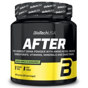 Biotech After edzés utáni italpor 420g zöldalma
