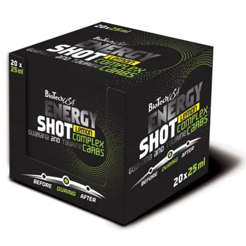 Biotech Energy Shot - 20x25 ml citrom Biotech Energy Shot - 20x25 ml citrom