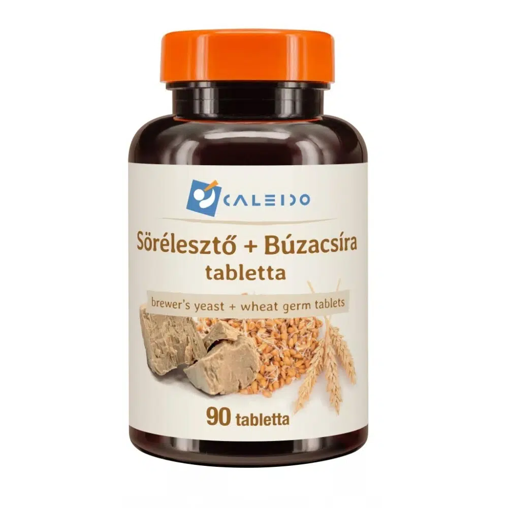 Caleido SÖRÉLESZTŐ+BÚZACSÍRA tabletta 90db Caleido SÖRÉLESZTŐ+BÚZACSÍRA tabletta 90db