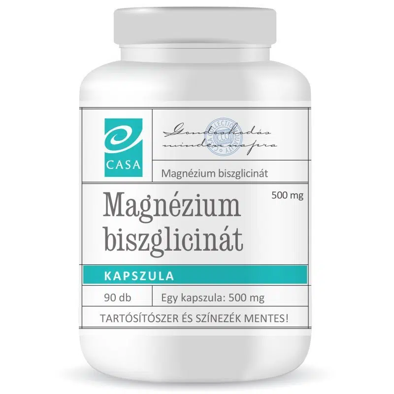 Casa Magnézium Biszglicinát (KÉK!) kapszula 90db Casa Magnézium Biszglicinát (KÉK!) kapszula 90db