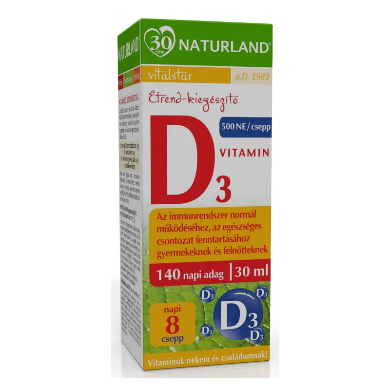 Naturland d3-vitamin csepp 30 ml Naturland d3-vitamin csepp 30 ml