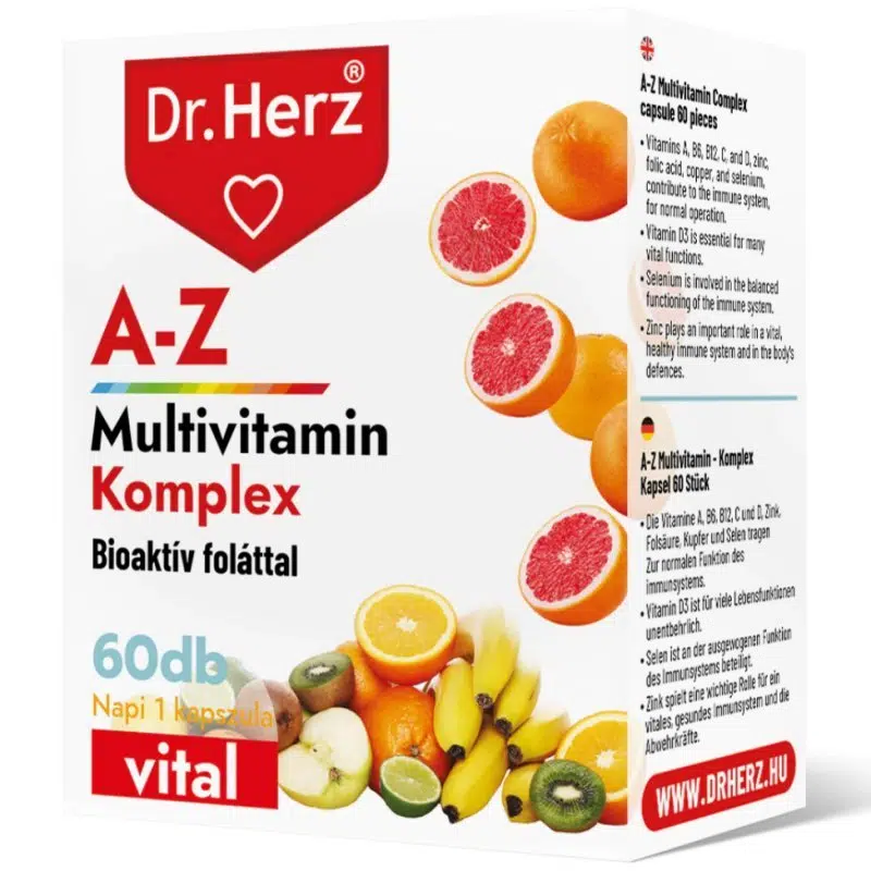 Dr. Herz A-Z multivitamin Komplex 60 db kapszula Dr. Herz A-Z multivitamin Komplex 60 db kapszula