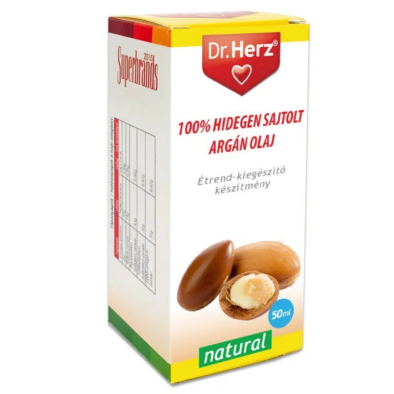 Dr. Herz Argán olaj 100% hidegen sajtolt 50ml Dr. Herz Argán olaj 100% hidegen sajtolt 50ml