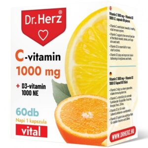 Dr. Herz C-vitamin 1000 mg + D3-vitamin 1000 NE kapszula 60db doboz