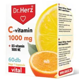 Dr. Herz C-vitamin 1000 mg + D3-vitamin 1000 NE kapszula 60db doboz