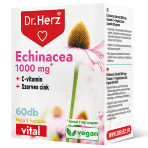 Dr. Herz Echinacea 500 mg+C-vitamin+Szerves Cink 60 db kapszula