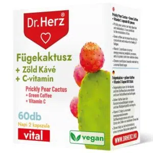 Dr. Herz Fügekaktusz + zöldkávé + C-vitamin 60db kapszula