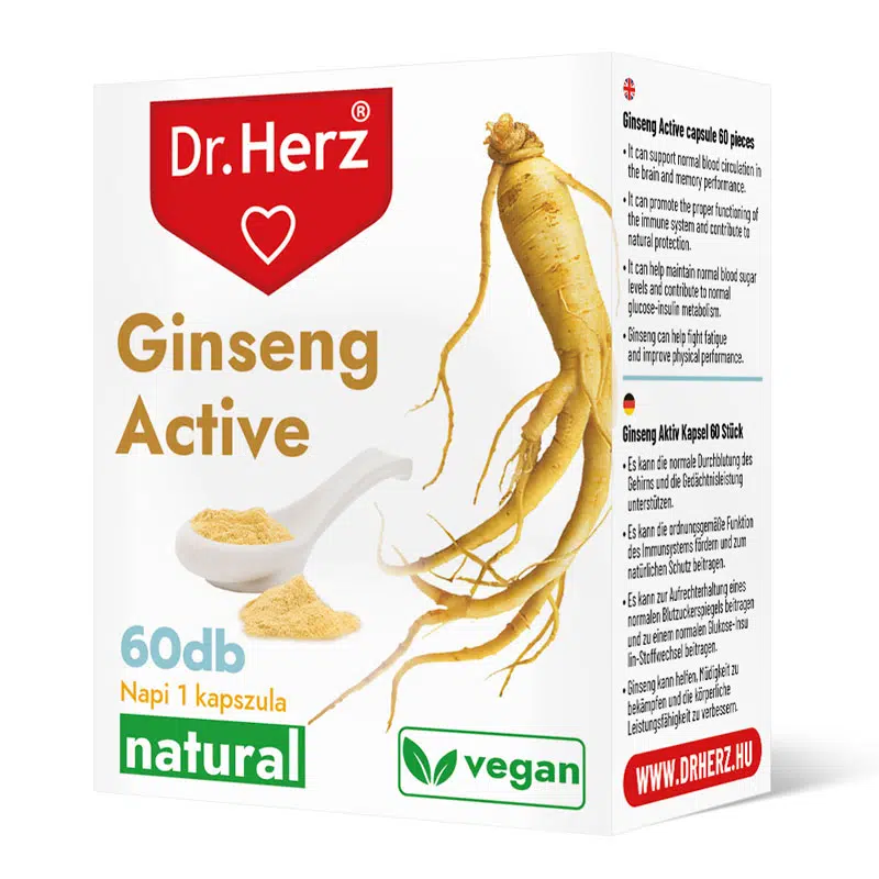 Dr. Herz Ginseng Active 60 db kapszula Dr. Herz Ginseng Active 60 db kapszula