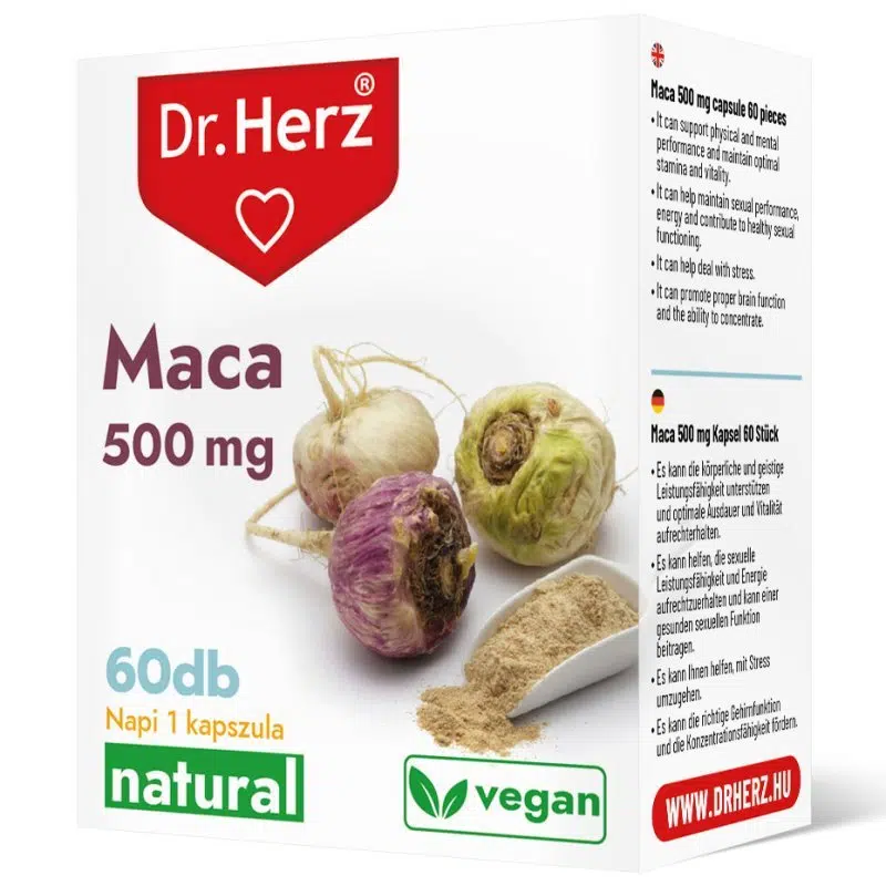 Dr. Herz Maca 500mg 60db kapszula Dr. Herz Maca 500mg 60db kapszula