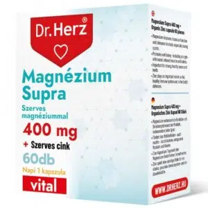 Dr. Herz Magnézium Supra 400 mg + Szerves Cink 60 db kapszula