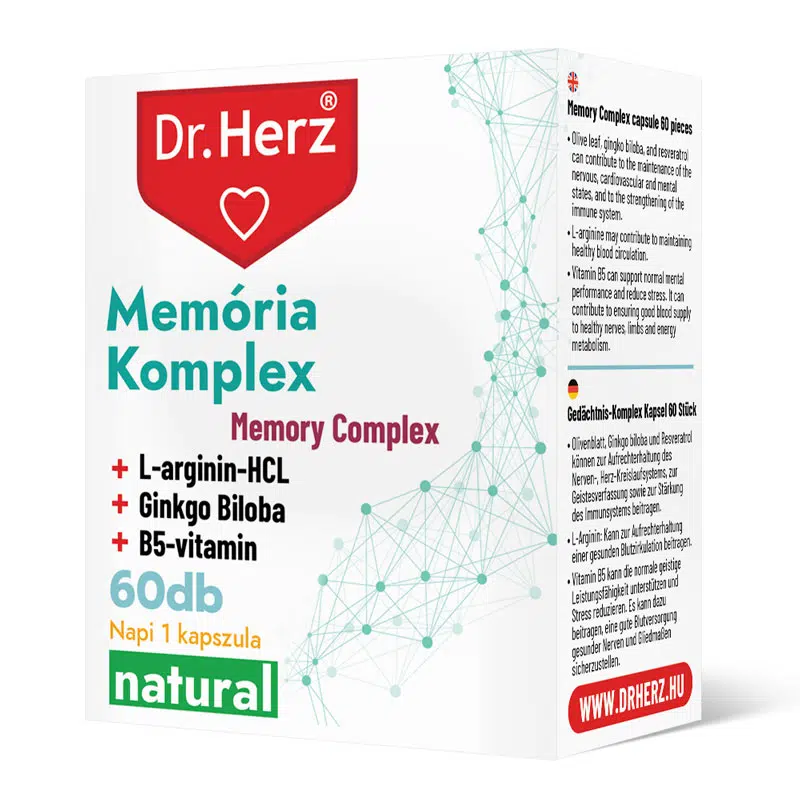 Dr. Herz Memória Komplex 60 db kapszula Dr. Herz Memória Komplex 60 db kapszula