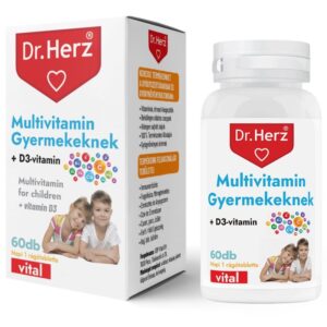 Dr. Herz Multivitamin Gyerekeknek + D-vitamin tabletta 60db