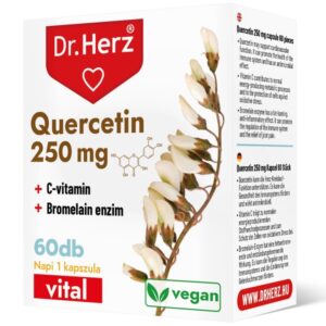 Dr. Herz Quercetin 250 mg+C-vitamin+Bromelain enzim 60db kapszula