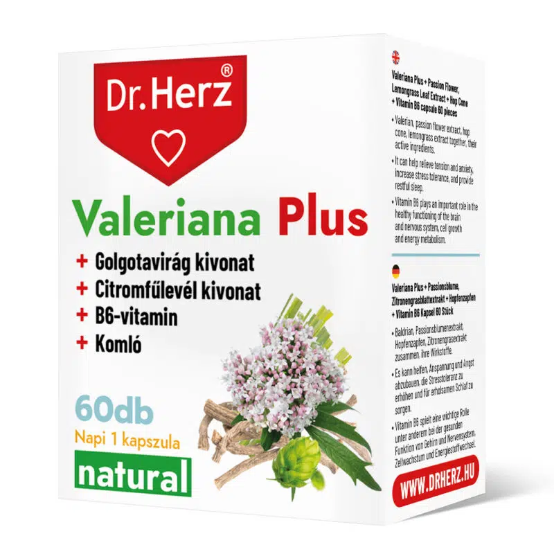 Dr. Herz Valeriana Plus 60 db kapszula Dr. Herz Valeriana Plus 60 db kapszula