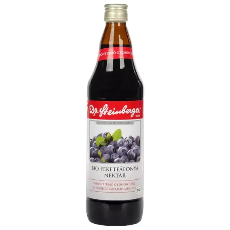 Dr. Steinberger BIO feketeáfonya nektár 750ml Dr. Steinberger BIO feketeáfonya nektár 750ml