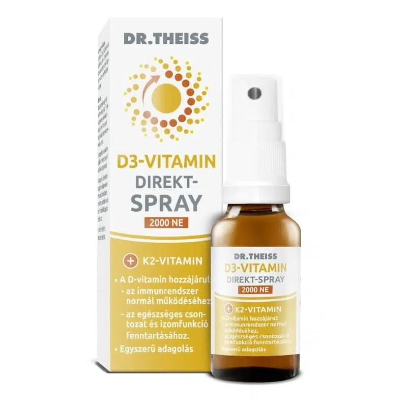 Dr. Theiss D3-vitamin 2000NE direct-spray 20ml Dr. Theiss D3-vitamin 2000NE direct-spray 20ml