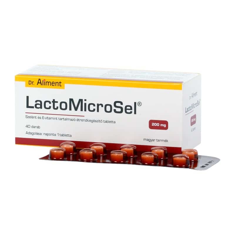 Dr.Aliment LactoMicroSel 200mg tabletta 40db Dr.Aliment LactoMicroSel 200mg tabletta 40db